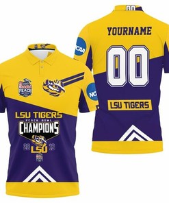 Lsu Tigers Peach Bowl Champions 2019 Ncaa For Lsu Fan 3D Polo Shirt