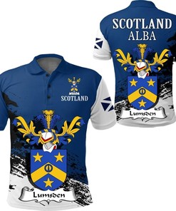 Lumsden Scottish Family Crest Scotland Special Polo Shirt - Golf Shirt