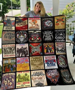 Lynyrd Skynyrd Personalized Quilt Blanket Bedding Set for Bedroom Decor and Family Gifts