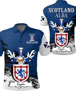 Lyon Scottish Family Crest Scotland Special Polo Shirt - Golf Shirt