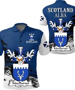 MacBarnet Scottish Family Crest Scotland Special Polo Shirt - Golf Shirt