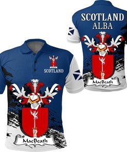MacBeath or MacBeth II Scottish Family Crest Scotland Special Polo Shirt - Golf Shirt