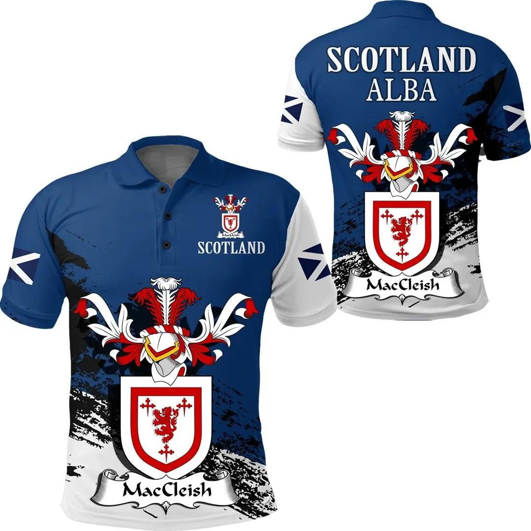 MacCleish Scottish Family Crest Scotland Special Polo Shirt - Golf Shirt
