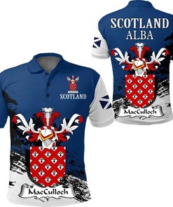 MacCulloch Scottish Family Crest Scotland Special Polo Shirt - Golf Shirt