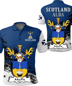 MacFie Scottish Family Crest Scotland Special Polo Shirt - Golf Shirt