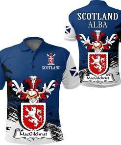 MacGilchrist Scottish Family Crest Scotland Special Polo Shirt - Golf Shirt