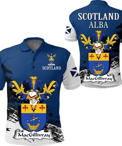 MacGillivray Scottish Family Crest Scotland Special Polo Shirt - Golf Shirt
