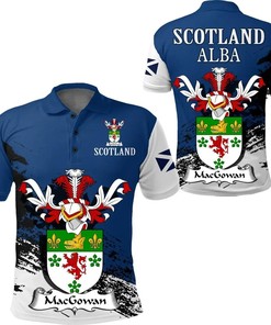 MacGowan Scottish Family Crest Scotland Special Polo Shirt - Golf Shirt