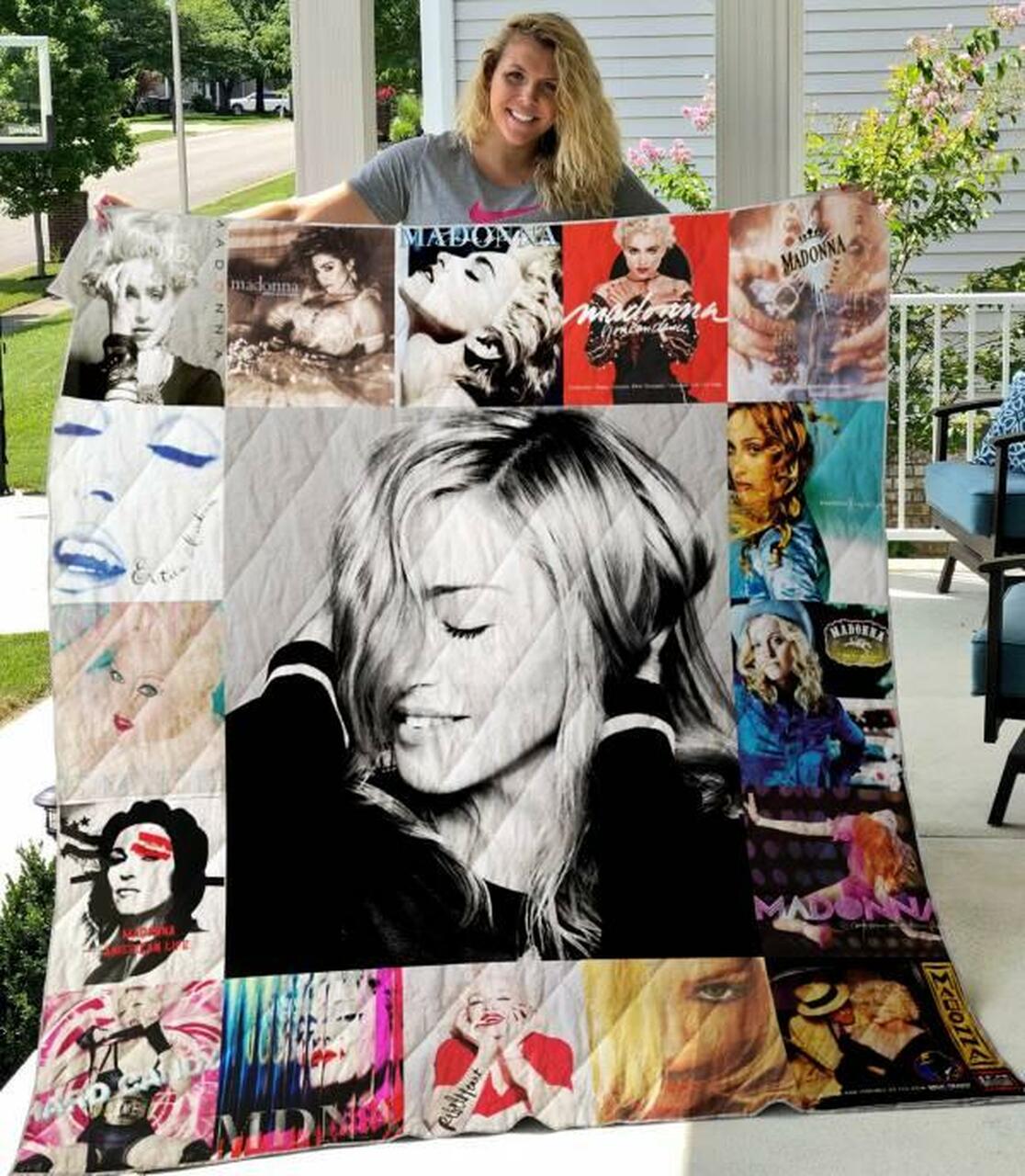 Madonna Quilt Bedding Set Blanket Limited Quilt Bedding Set Blanket Bedroom Decor, Gifts for Family