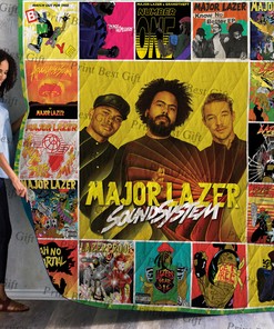 Major Lazer Poster Quilt Bedding Set - Suitable for Home Decoration and Gifts for Fans
