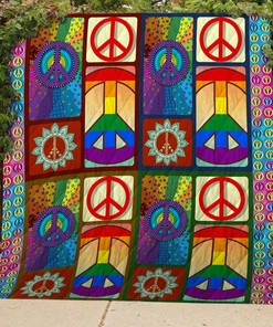 Make Love, Not War Personalized Quilt Bedding Set, Great for Bedroom Decor and Family Gifts