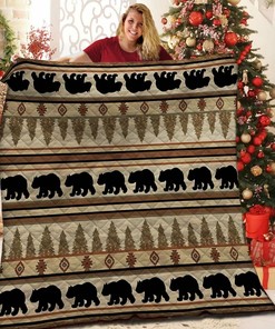 Make Your Bedding Your Own with Personalized Bear Quilt Bedding Set - Great for Home Decor and Picnics
