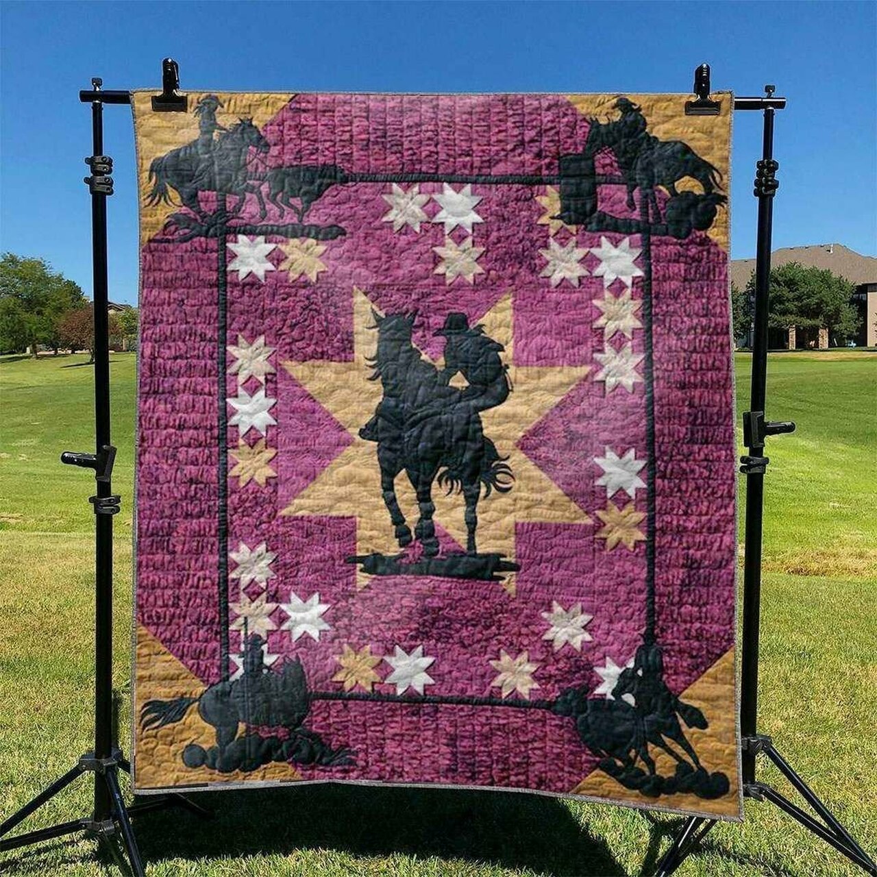 Make Your Bedroom Stand Out with Customized Horse Quilt Bedding Set, Great Gifts for Family