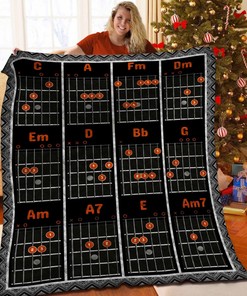 Make Your Bedroom Stand Out with Personalized Guitar Quilt Bedding Set
