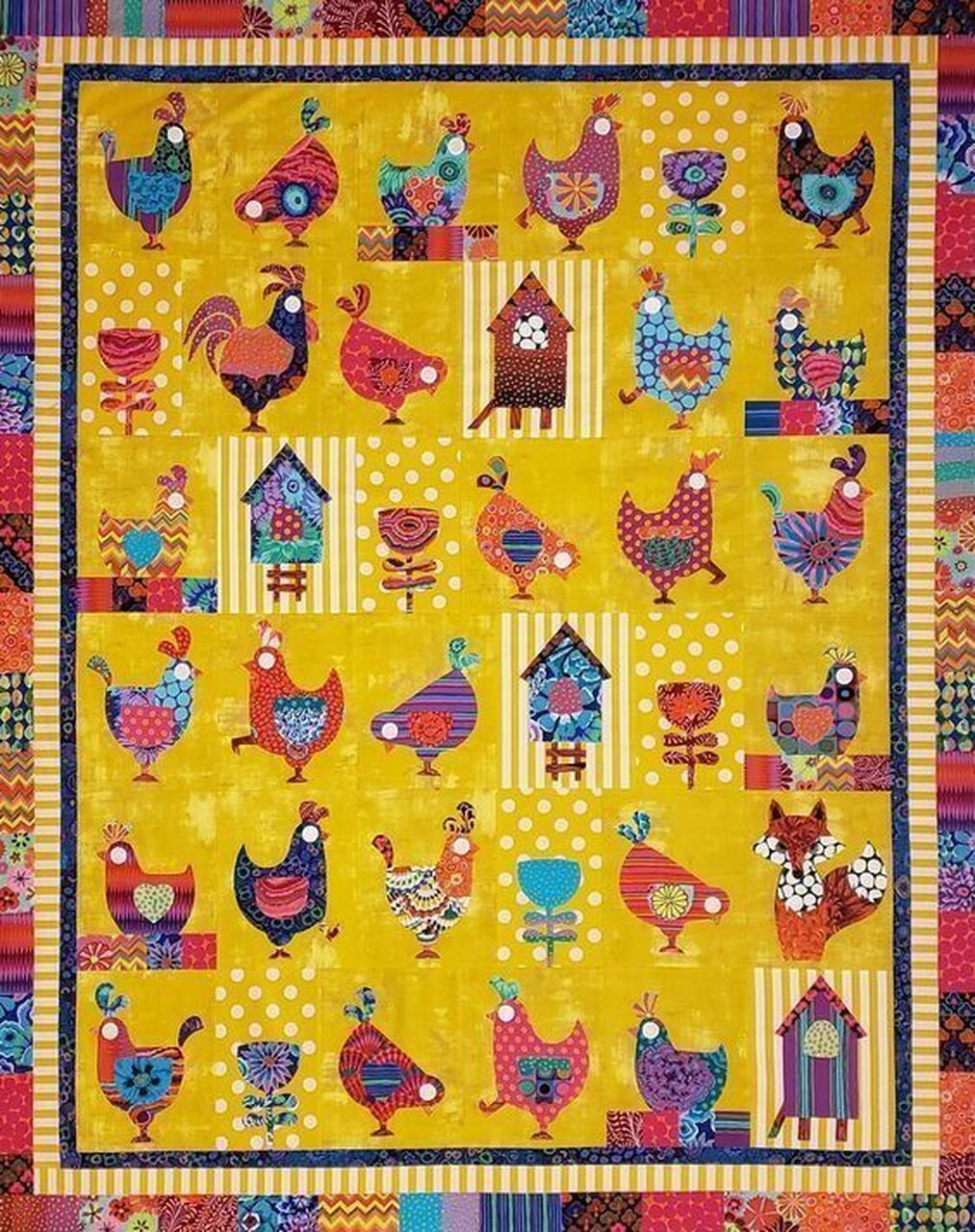 Make Your Bedroom Unique with Customizable Chicken Quilt Bedding Set