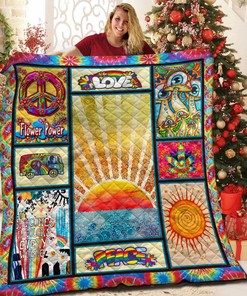 Make Your Own Hippie Quilt Bedding Set - Customizable with Your Favorite Quote or Name - Perfect for Family Gifts