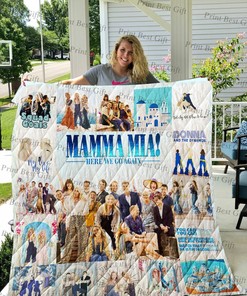 Mamma Mia Poster Quilt Bedding Set Blanket for Personalized Home Decor and Family Gifts
