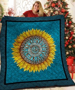 Mandala Flower Customized Quilt Bedding Set for Bedroom Decor and Gifts for Family