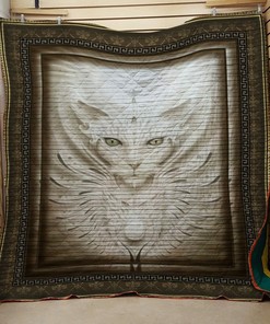Manx Cat Personalized Quilt Bedding Set - Great for Bedroom Decor and Family Gifts