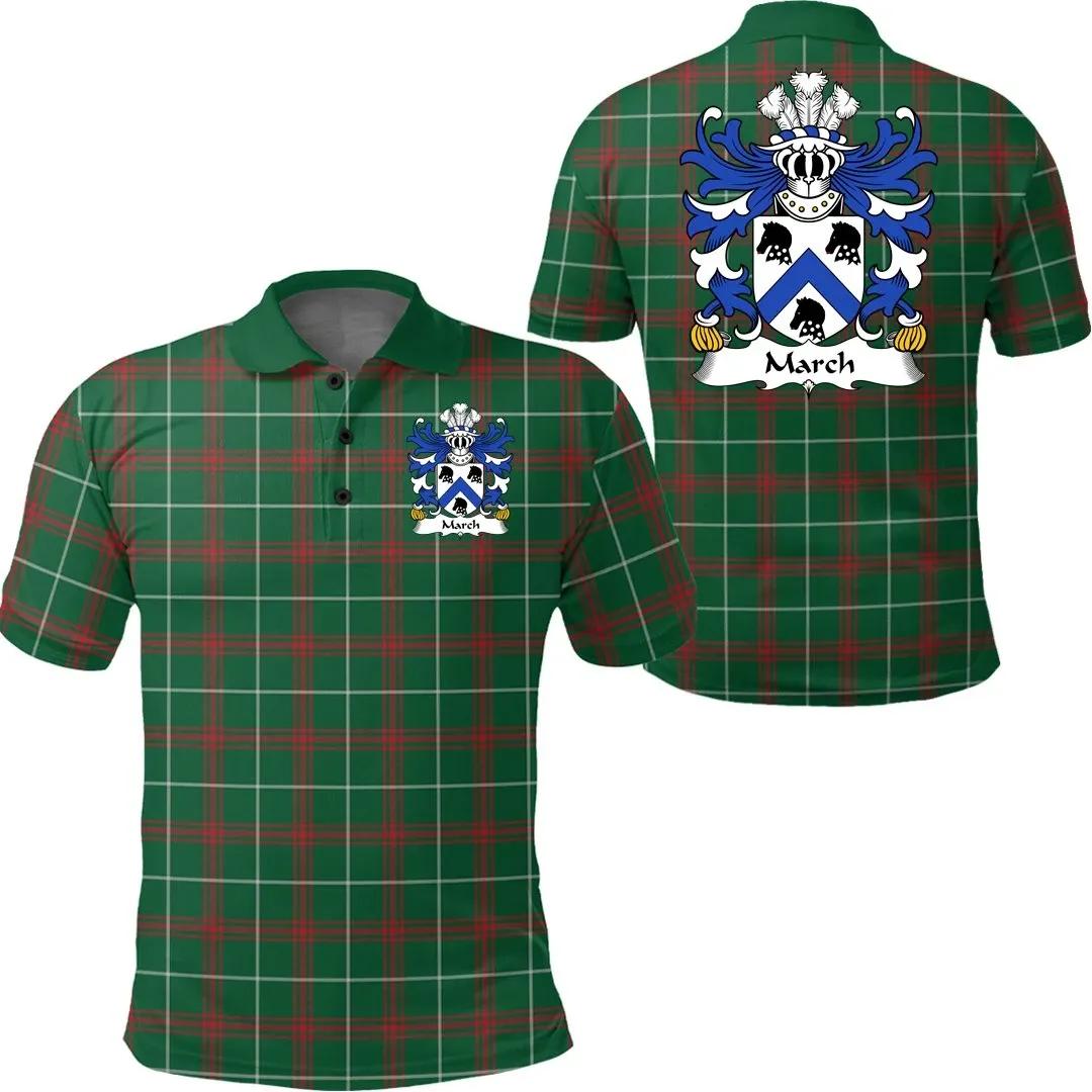March (AP MEIRCHION) Wales Polo Shirt - Welsh National Tartan
