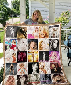 Mariah Carey Cover Poster Personalized Quilt Bedding Set for Home Decoration and Gifts for Family