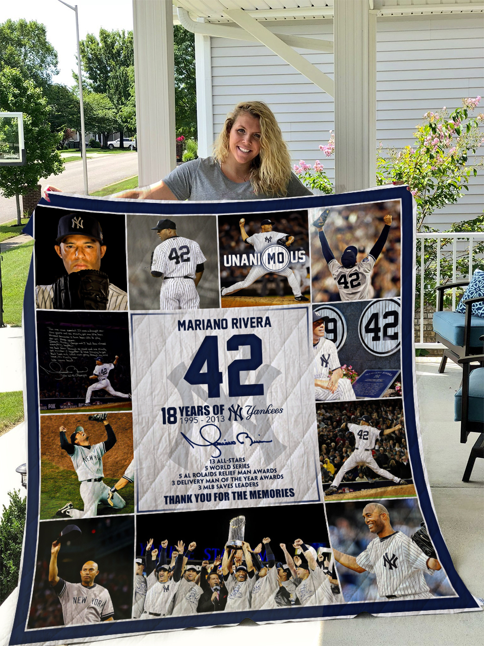 Mariano Rivera Quilt Bedding Set - Perfect for Bedroom Decor and Gifts for Fans