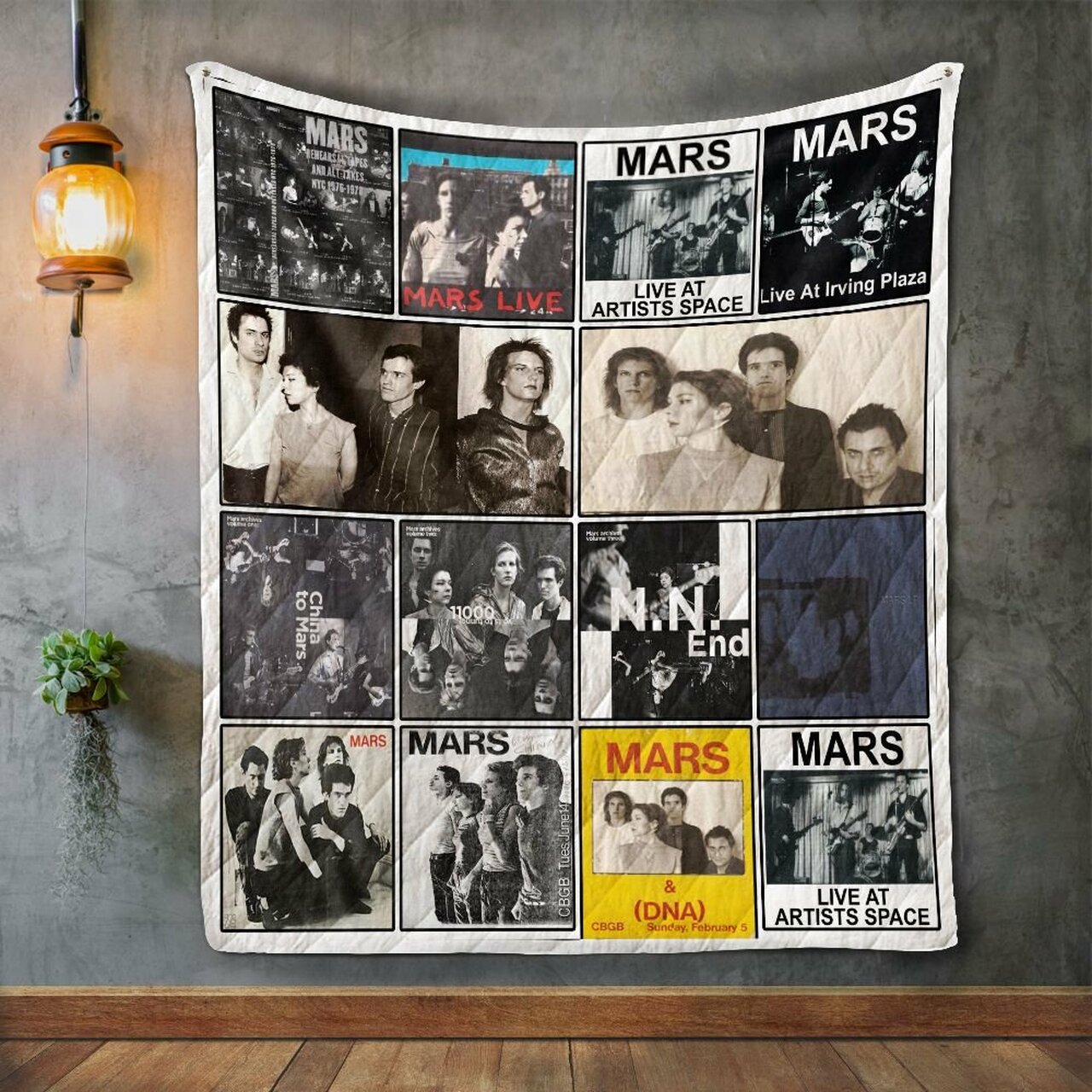 Mars Album Covers Personalized Quilt Blanket Bedding Set for Home Decoration and Gifts for Family