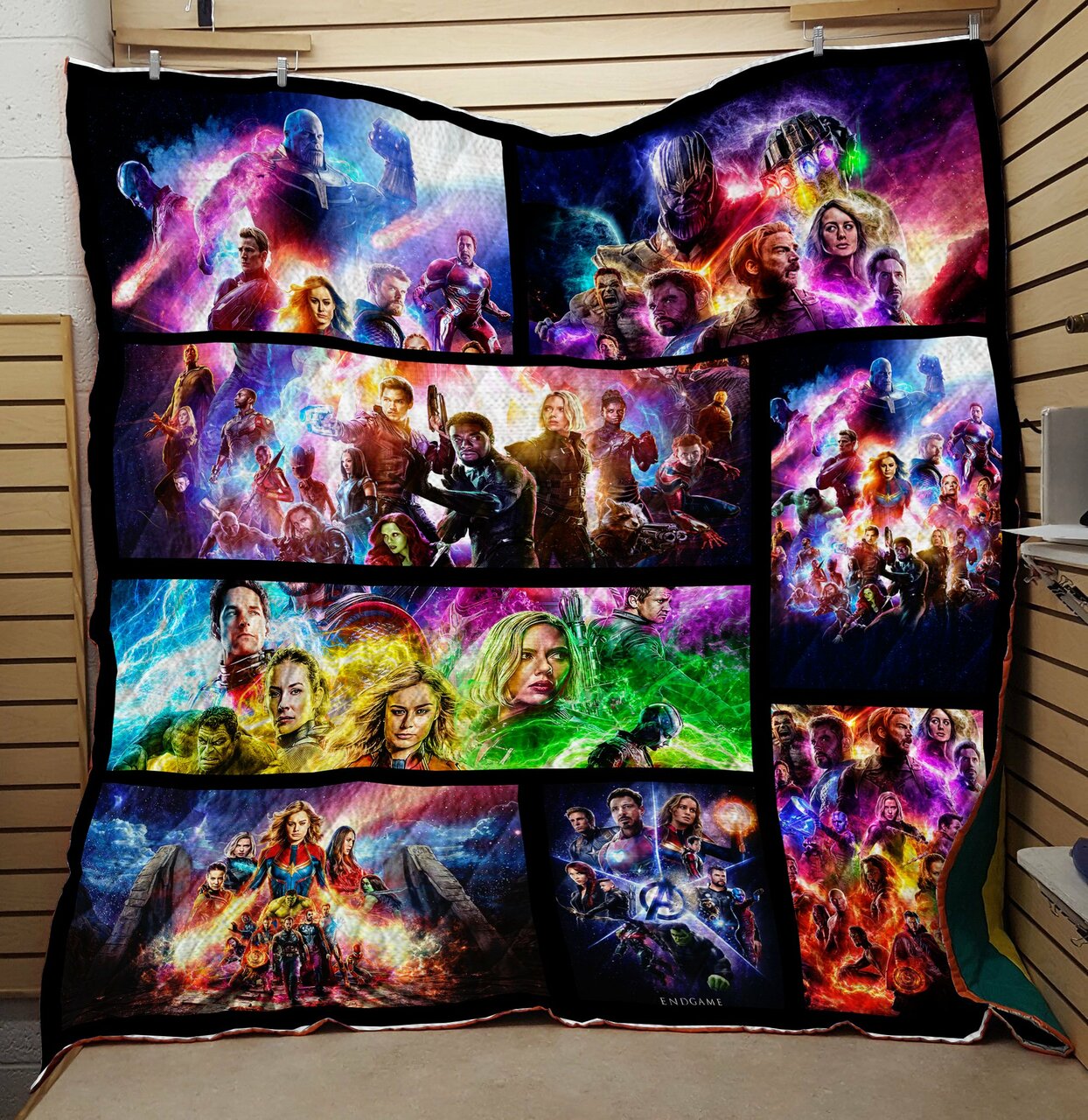 Marvel Avengers Superhero Personalized Quilt Bedding Set for Home Decoration and Gifts for Family