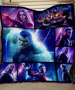 Marvel Avengers Thanos Quilt Blanket Bedding Set, Perfect for Bedroom Decor and Family Gifts