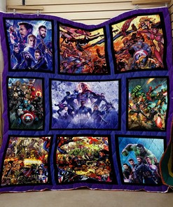 Marvel Comic Quilt Bedding Set - Great for Superhero Fans and Family Gifts