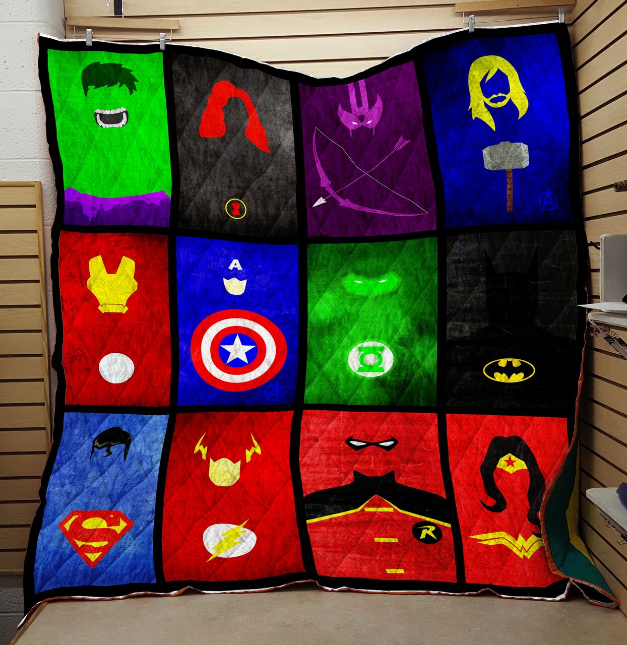 Marvel Fans, Add Avengers Comic Quilt Bedding Set to Your Bedroom Decor, Great for Family Gifts