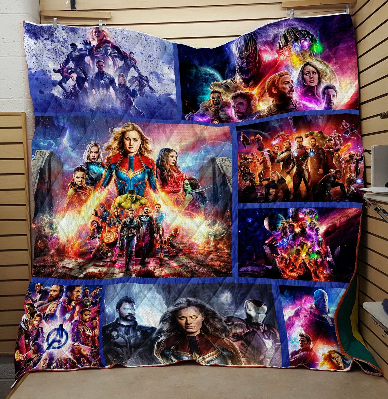 Marvel Quilt Bedding Set Bedroom Decor, Gifts for Family