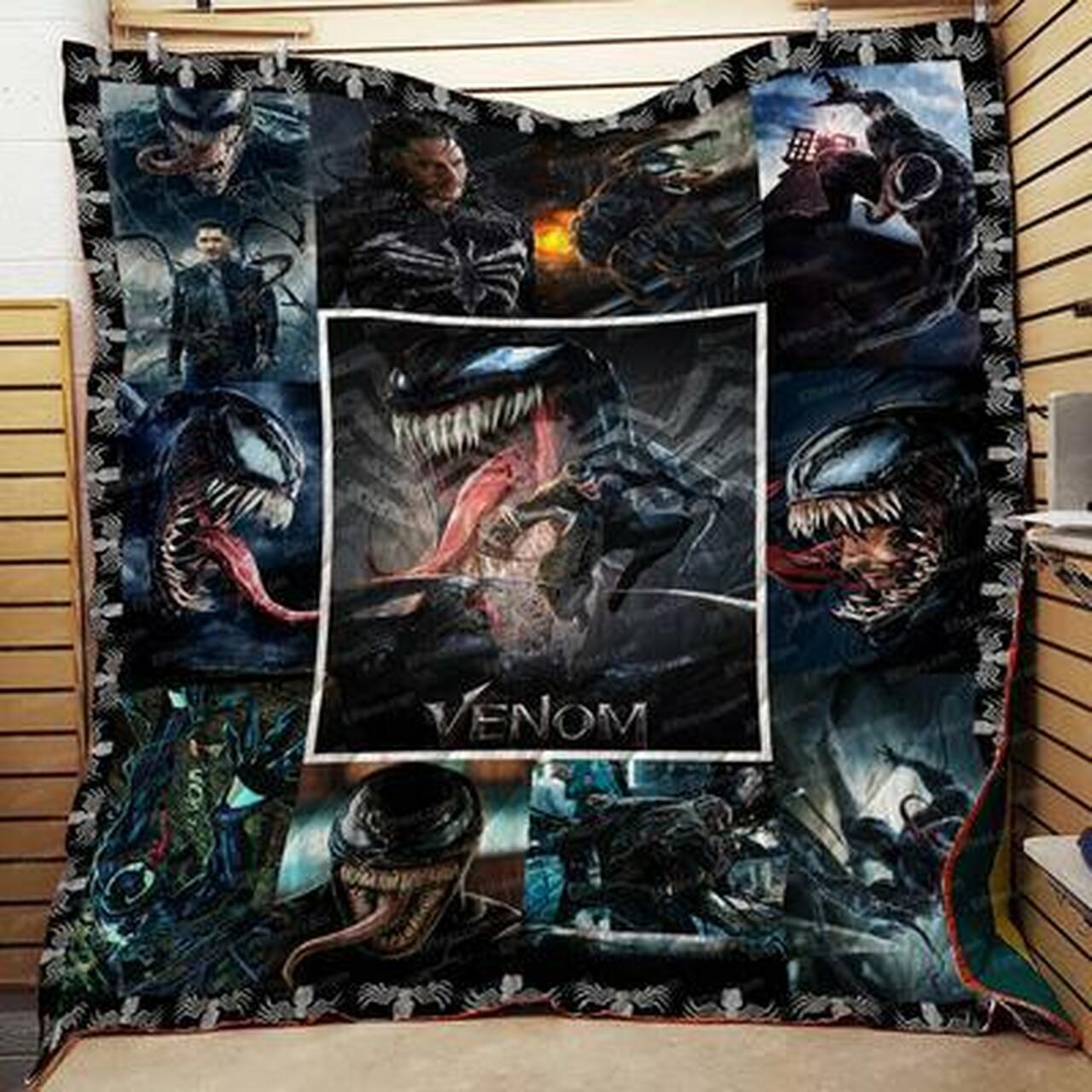 Marvel Venom Personalized Quilt Bedding Set - Great for Bedroom Decoration and Family Gifts