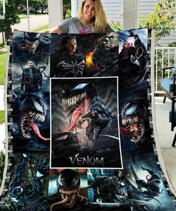 Marvel Venom Sofa Bed Throw Fleece Blanket Sherpa Blanketn01 Quilt Bedding Set