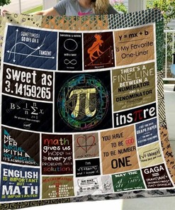 Math Art Sometimes I Go Off On A Tangent Quilt Bedding Set Blanket Gifts For Math Lover
