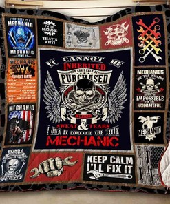 Mechanic Personalized Quilt Bedding Set - Great for Home Decoration and Family Gifts