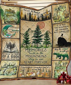 Memories Made In The Mountain Stay In Our Heart Forever Quilt Bedding Set