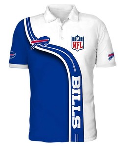 Men'S Buffalo Bills Polo Shirt 3D