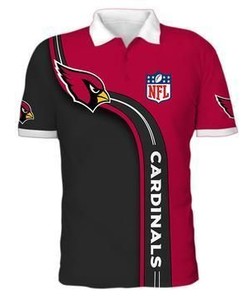 Mens Arizona Cardinals Polo Shirt 3D Print Full Gift For Fans- Nfl