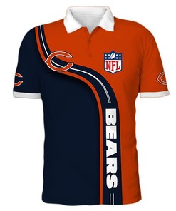 Men's Chicago Bears Polo Shirt 3D