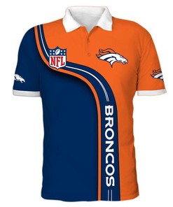 Men's Denver Broncos Polo Shirt 3D Gift for Fans