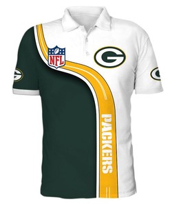 Men's Green Bay Packers Polo Shirt 3D