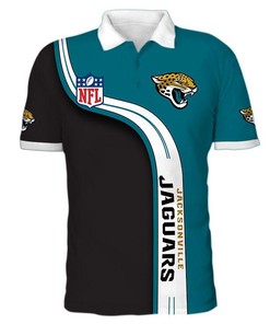 Men's Jacksonville Jaguars Polo Shirts 3D
