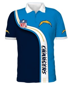 Men's Los Angeles Chargers Polo Shirt 3D