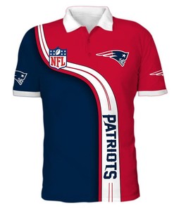 Men's New England Patriots Polo Shirt 3D