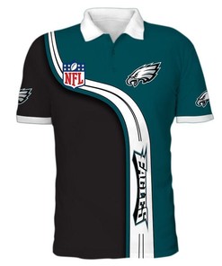 Men's Philadelphia Eagles Polo Shirt 3D Gift for Fans