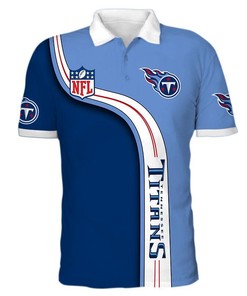Men's Tennessee Titans Polo Shirt 3D Gift for Fans