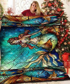Mermaid Quilt Bedding Set - Perfect for Cozy Nights or Beach Picnics