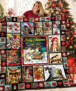 Merry Christmas Quilt Bedding Set Bap - Personalized Bedroom Decor for Home Decoration and Family Gifts