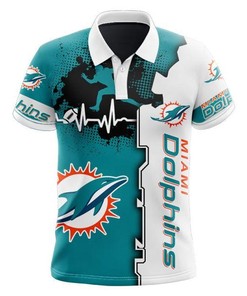 Miami Dolphins Beating Curve Polo Shirt Gifts for Fans